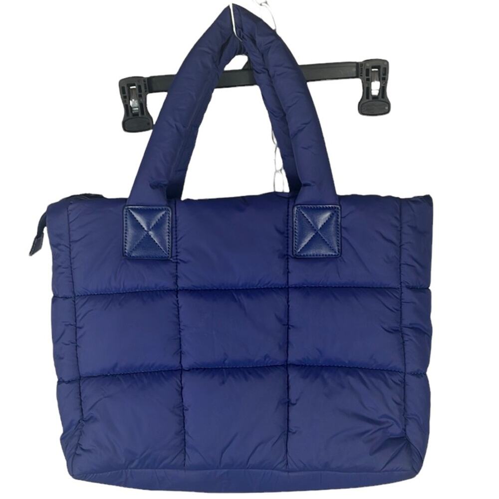 Courage B Puffy PurpleTote Bag.